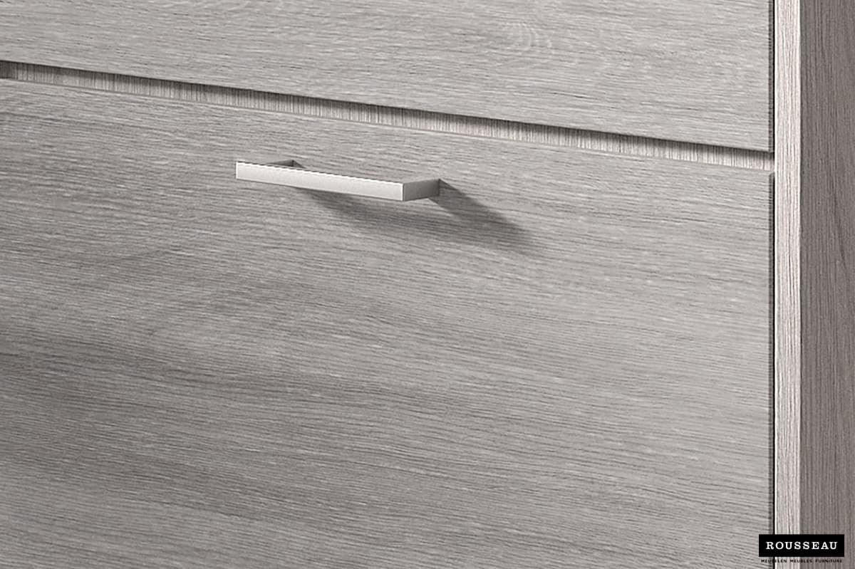 Armoire rangement chaussures 'Carini' 3 tiroirs Chêne gris (RO-5202-5) – Image 3