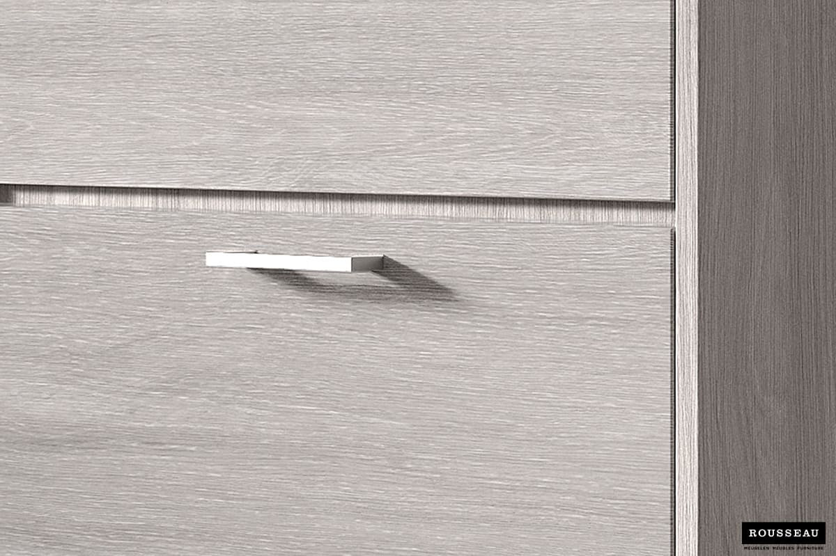 Armoire rangement chaussures 'Carini' 4 tiroirs Chêne gris (RO-5203-5) – Image 3