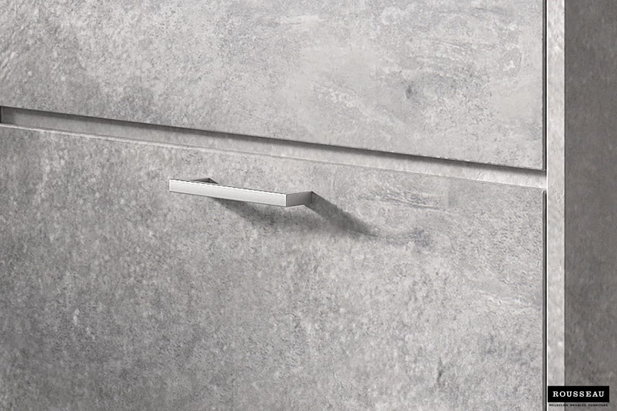 Armoire rangement chaussures 'Carini' 4 tiroirs Béton (RO-5203-6) – Image 3