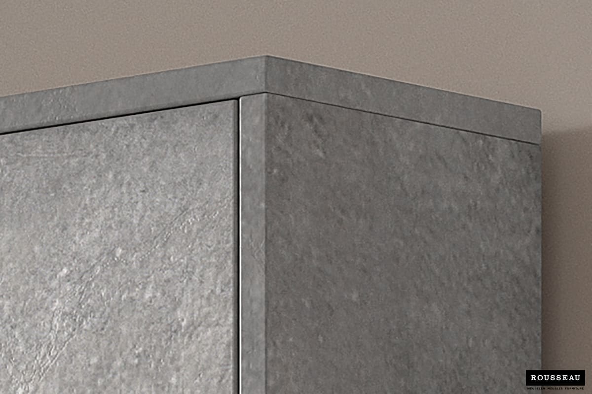 Armoire rangement chaussures 'Carini' 4 tiroirs Béton (RO-5203-6) – Image 2