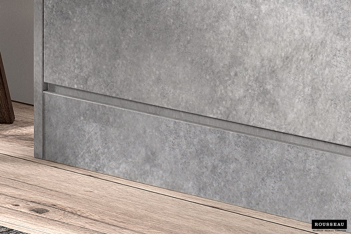 Armoire rangement chaussures 'Carini' 4 tiroirs Béton (RO-5203-6) – Image 4