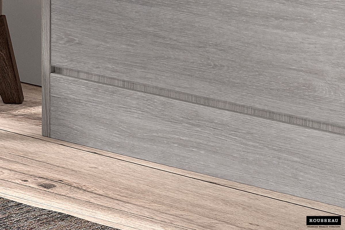 Armoire rangement chaussures 'Carini' 4 tiroirs Chêne gris (RO-5203-5) – Image 4