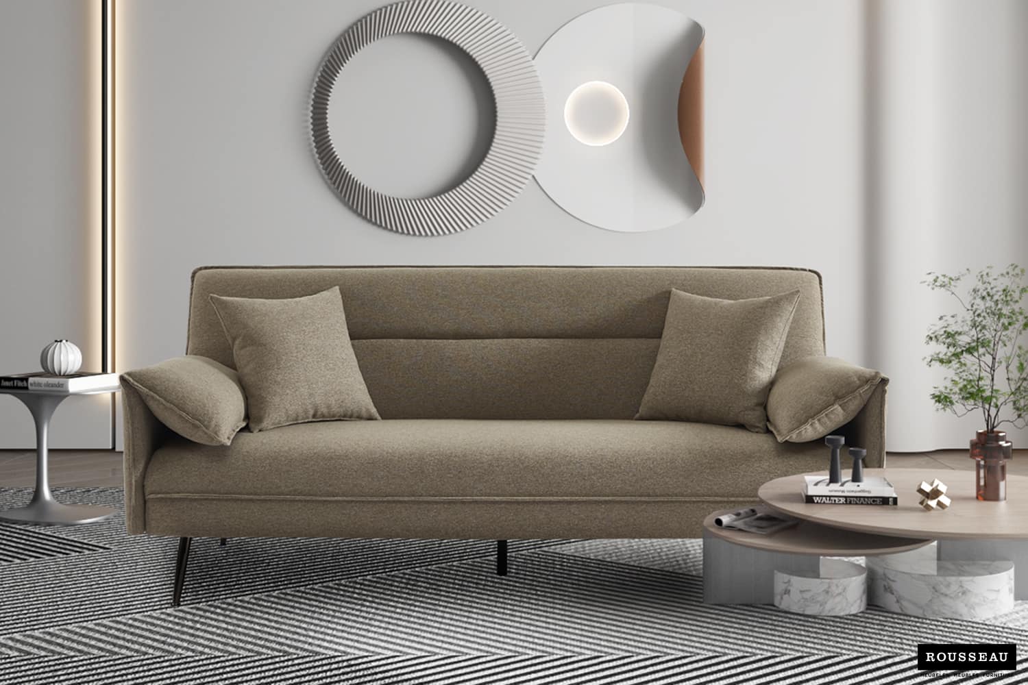 Canapé-lit 'SIVAS' biege (RO-1050-1)