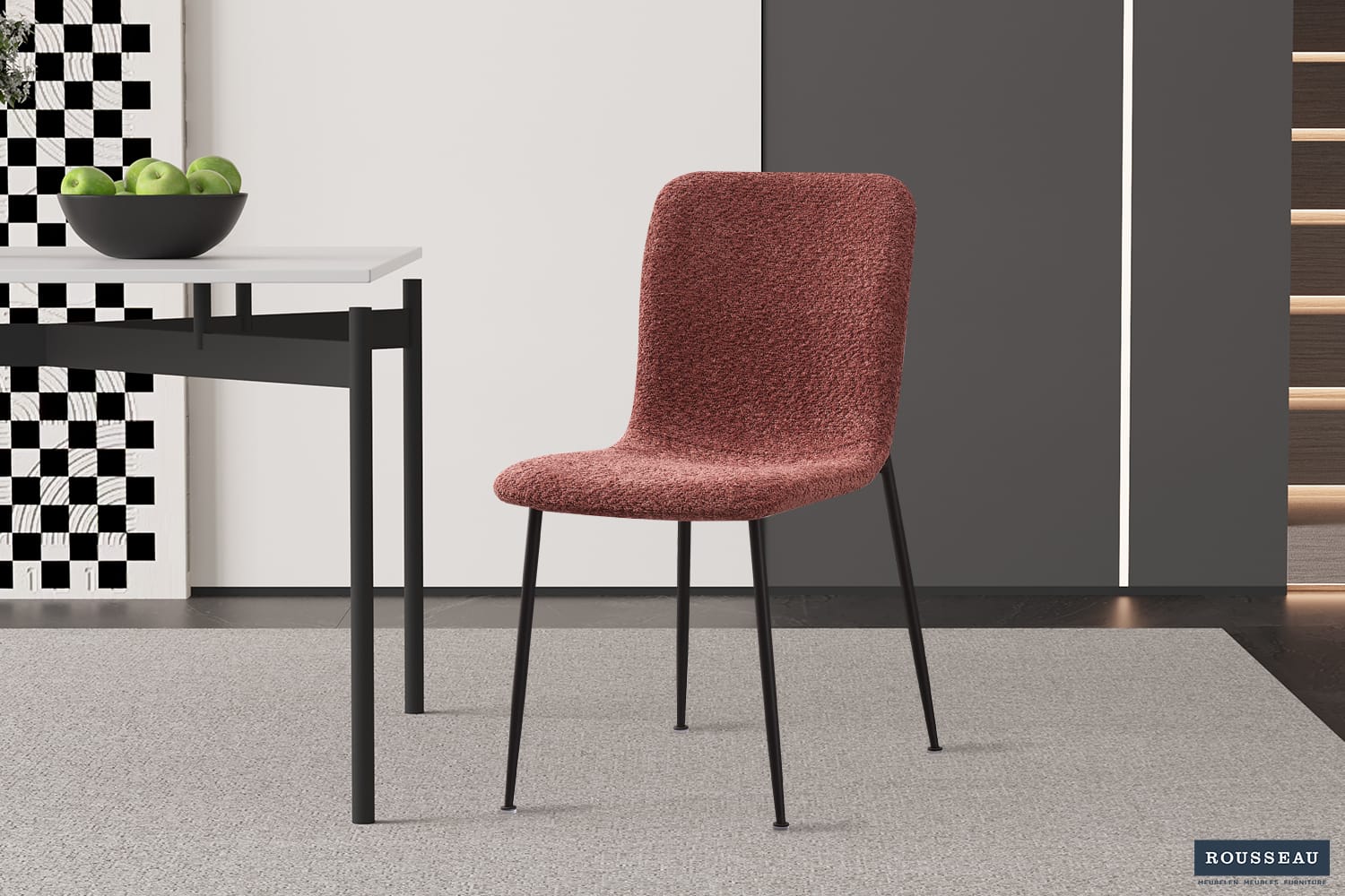 Chaise 'ALICE' bouclé (RO-9135) – Image 16