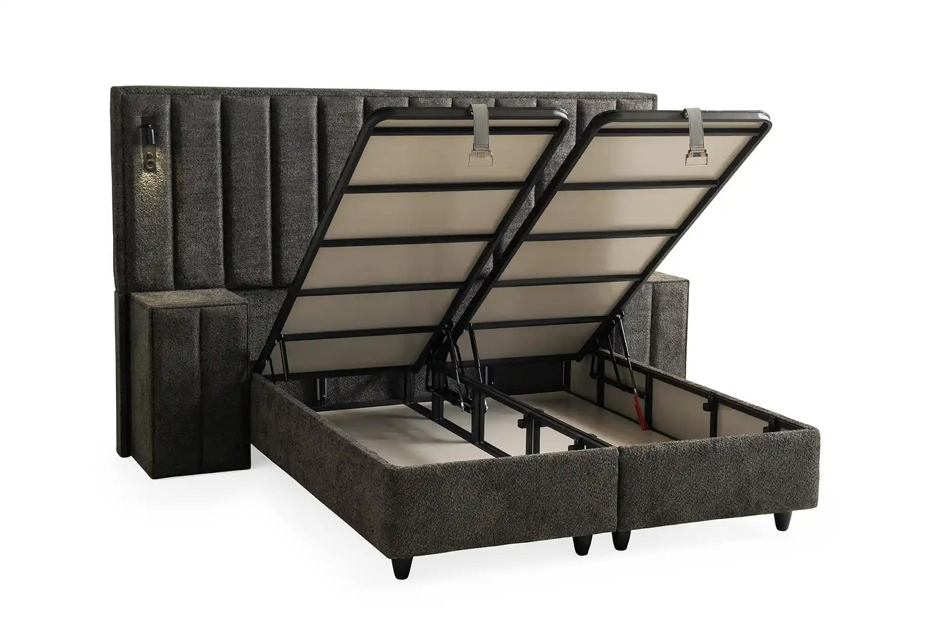 Lit-coffre Boxspring PELLA GREY – Image 5