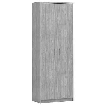 Armoire de rangement multifonction 'Spacio' 2 portes et 4 étagères gris (RO-6132-5)