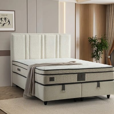Lit-coffre Boxspring ZENA