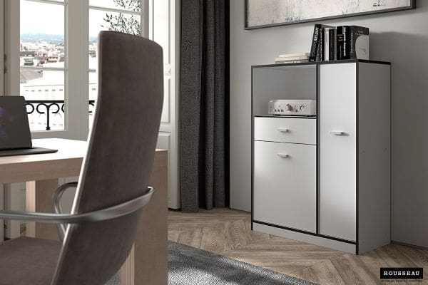 Armoire de cuisine 'TRUDO' blanc/gris (RO-1980-5) – Image 11