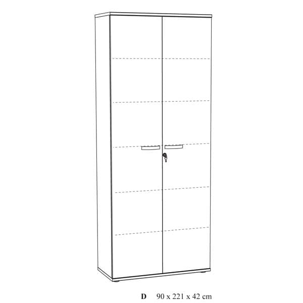 Armoire de bureau ALTO noyer pas cher chez Nouveau Décor à Anderlecht (Bruxelles)