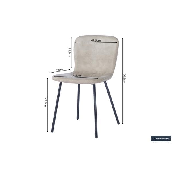 Chaise 'SUSAN' bouclé  (RO-9025) – Image 4