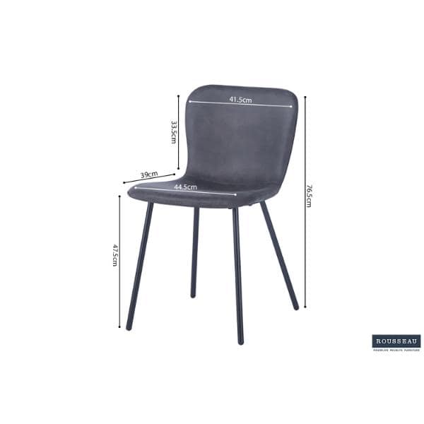 Chaise 'SUSAN' bouclé  (RO-9025) – Image 30