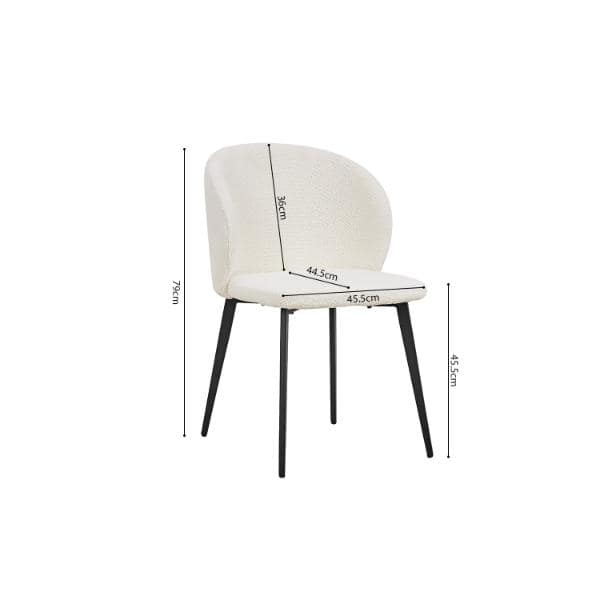 Chaise 'TOLEDO' bouclé (RO-9450) – Image 71
