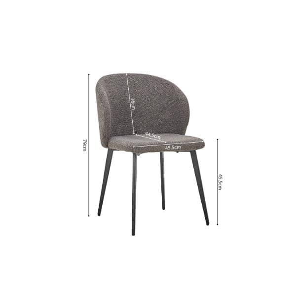 Chaise 'TOLEDO' bouclé (RO-9450) – Image 89