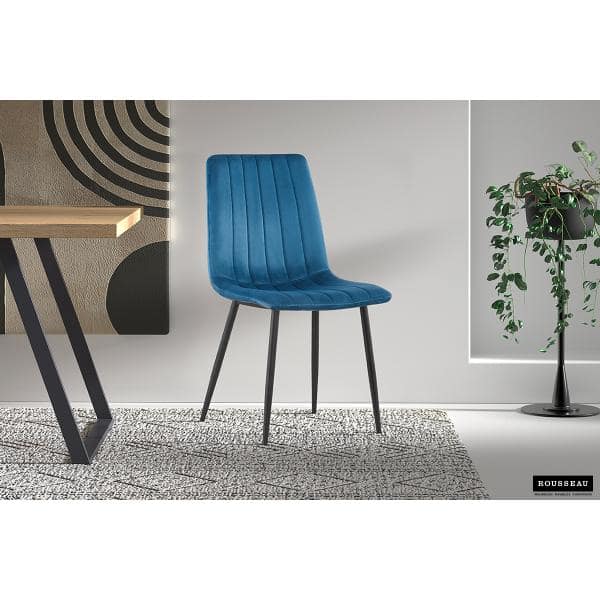 Chaise 'WILLIS' velours (RO-9660)