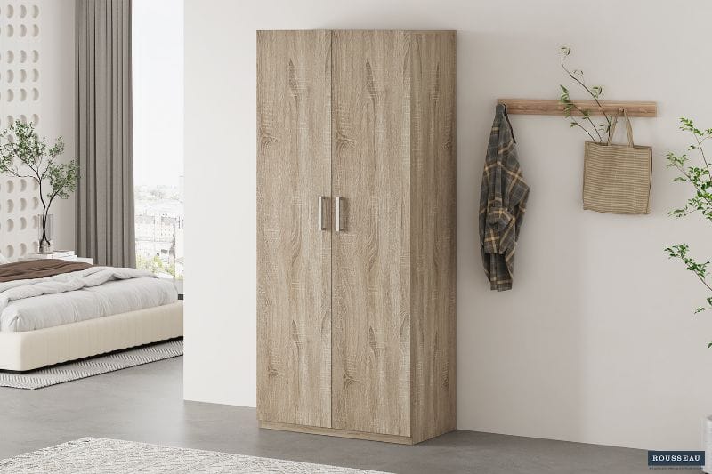 Armoire de rangement multifonction 'Mike' 80cm 2 portes (RO-6805-2)